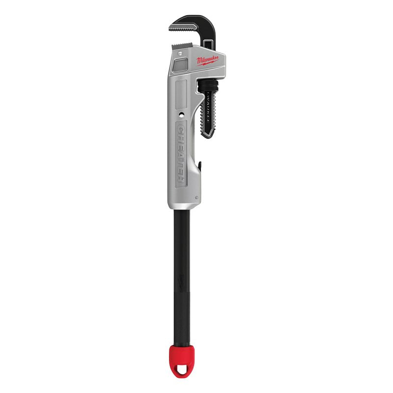 MILWAUKEE ELECTRICAL TO Milwaukee CHEATER 48-22-7318 Adaptable Pipe Wrench, 2-1/2 in Jaw, 17.13 in L, Overbite Jaw, Aluminum