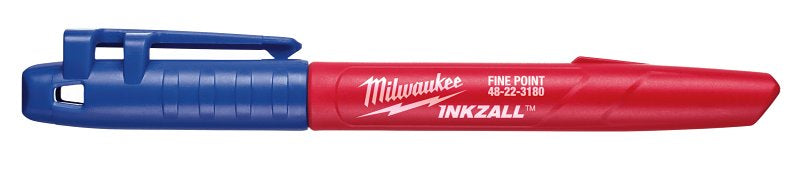 MILWAUKEE ELECTRICAL TO Milwaukee 48-22-3180 Marker, Blue, 7.13 in L, Plastic Barrel, Blue Barrel