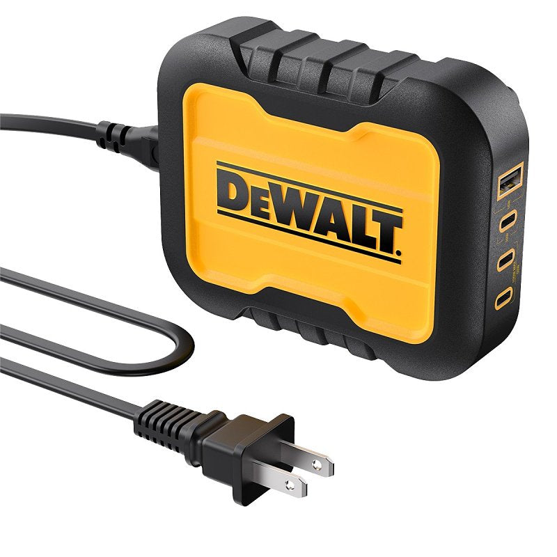 DEWALT DEWALT 131 1328 DW2 4-Port PD USB Charging Station, 120 V, Battery Included: No, Includes: 6 ft Smart Power Cord