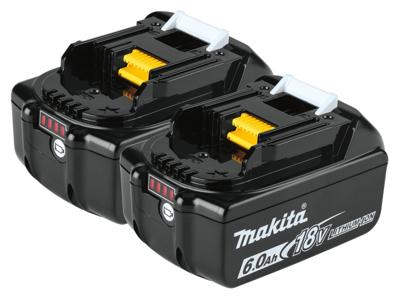MAKITA Makita BL1860B-2 Battery, 18 V Battery, 6 Ah, 55 min Charging TOOLS MAKITA