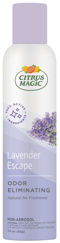 CITRUS MAGIC Citrus Magic 612172868 Odor Eliminating Air Freshener, 3.5 oz, Lavender Escape
