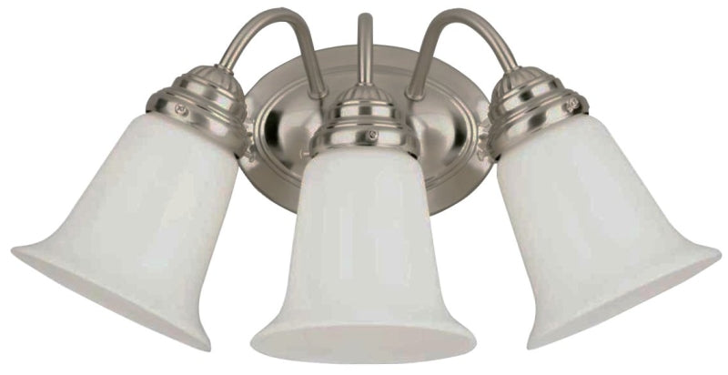 WESTINGHOUSE Westinghouse 66497 Wall Mount Fixture, 3-Lamp, Brushed Nickel Fixture ELECTRICAL WESTINGHOUSE