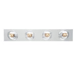 WESTINGHOUSE Westinghouse 6641100 Indoor Bath Bar Wall Fixture, 4-Lamp, Chrome Plated Fixture