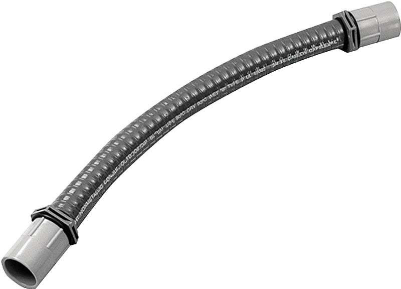 CARLON Carlon UAFAE Flexible Elbow, 3/4 in Trade Size, 0 to 90 deg Angle, Neoprene/PVC, Gray ELECTRICAL CARLON