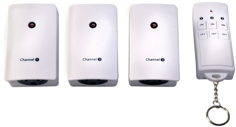 WOODS Woods 13569 Wireless Remote Control, 15 A, 125 V, 1875 W, CFL, LED Lamp, White ELECTRICAL WOODS