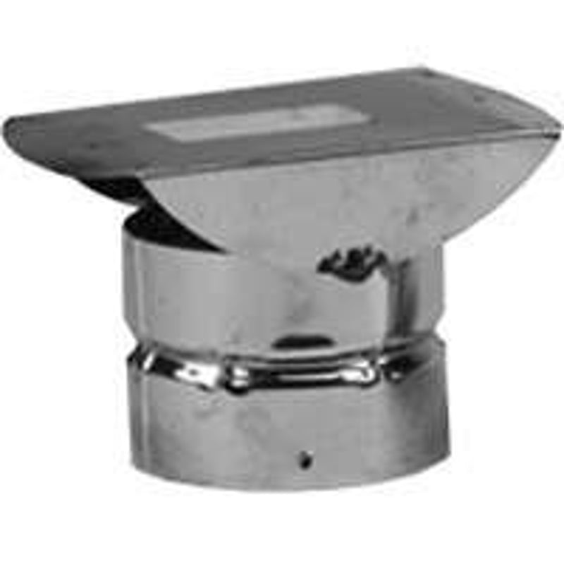 SELKIRK Selkirk 243805 Horizontal Termination Pipe Cap, 3 in ID x 8 in OD Dia, Galvanized