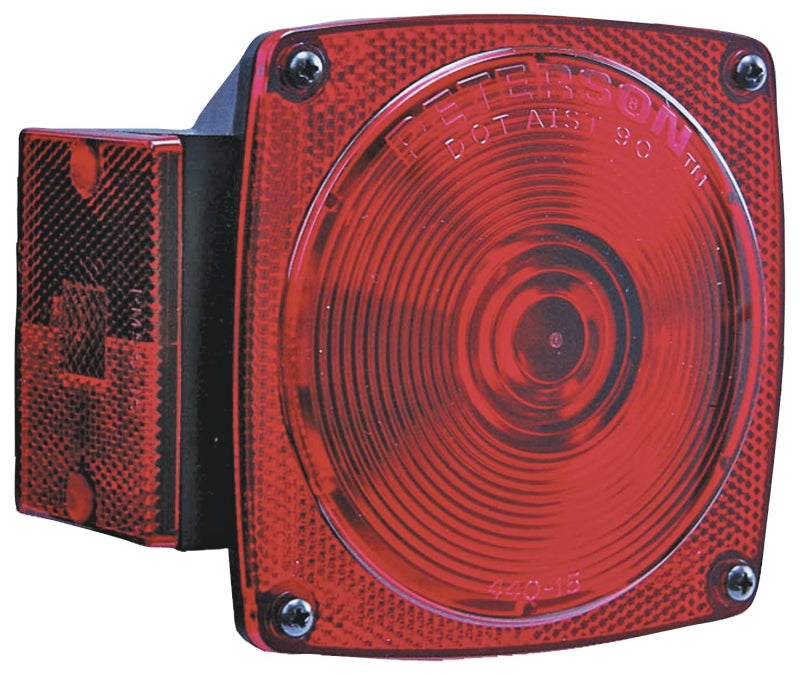 PETERSON MFG PM V440 Tail Light, Incandescent Lamp, Red Lamp