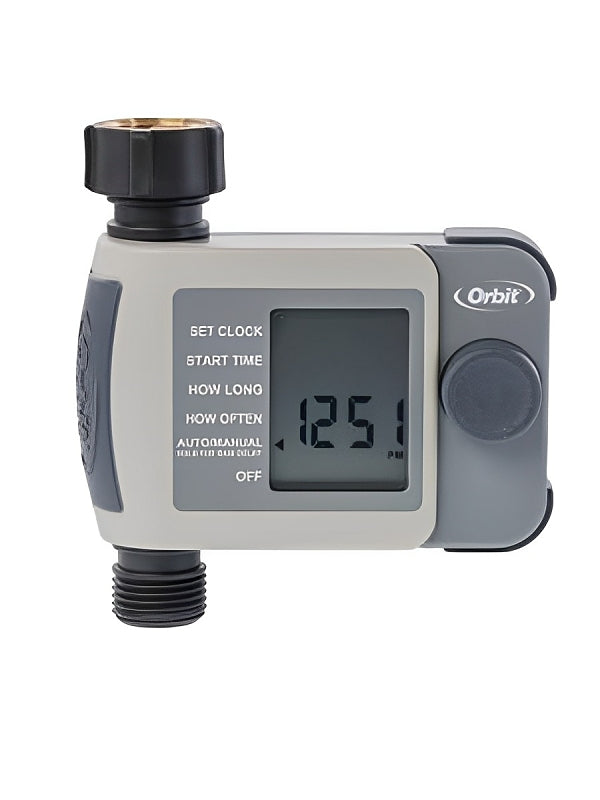 ORBIT IRRIGATION PRODUCTS Orbit 58952 Programmable Sprinkler Timer, 1-Zone, 1-Program, Digital Display, Green
