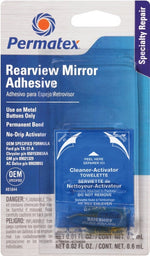 PERMATEX Permatex 81844 2-Part Rear View Mirror Adhesive, Liquid, Irritating, Yellow AUTOMOTIVE PERMATEX