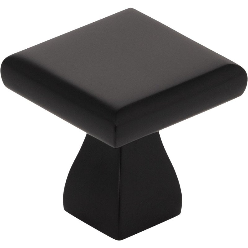 HARDWARE RESOURCES KasaWare K313MB-10 Flared Foot Square Cabinet Knob, 1 in Projection, Zinc, Matte Black HARDWARE & FARM SUPPLIES HARDWARE RESOURCES