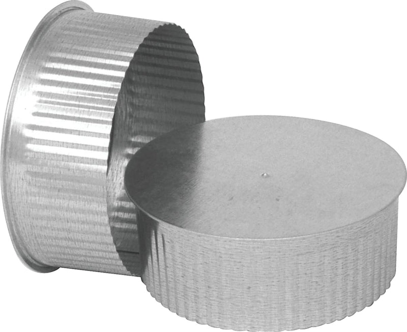 IMPERIAL Imperial GV0733 End Cap, 4 in Dia, Galvanized