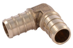 SHARKBITE SharkBite UC248LFA10 Pipe Elbow, 1/2 in, Barb, 90 deg Angle, Brass, 80 to 160 psi Pressure PLUMBING, HEATING & VENTILATION SHARKBITE