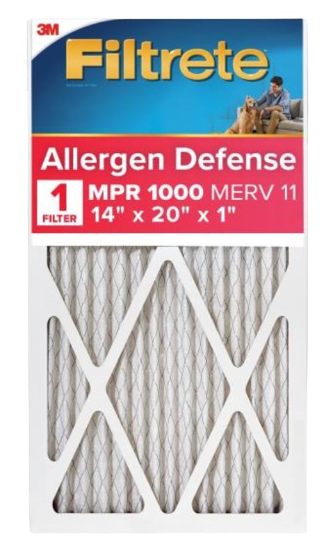 FILTRETE Filtrete 9805-4 Air Filter, 20 in L, 14 in W, 11 MERV, 1000 MPR, Polypropylene Frame
