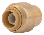 SHARKBITE SharkBite U512LFA End Cap, 3/8 in, Brass, Chrome, 200 psi Pressure PLUMBING, HEATING & VENTILATION SHARKBITE