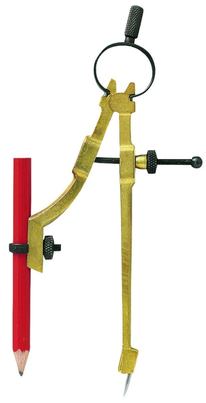 GENERAL General 842 Pencil Compass, 9 in Dia Circle, Metal TOOLS GENERAL
