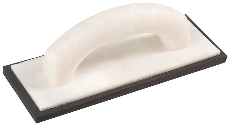 M-D BUILDING PRODUCTS I M-D 49118 Tile Tool Float, 9-7/8 in L, 3-1/4 in W, Ergonomic Handle, Foam, Black/White TOOLS M-D BUILDING PRODUCTS I