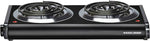 BLACK & DECKER Black+Decker DB1002B Buffet Range, 500/1000 W, 2-Burner, Knob Control, 2-Control, Metal, Black