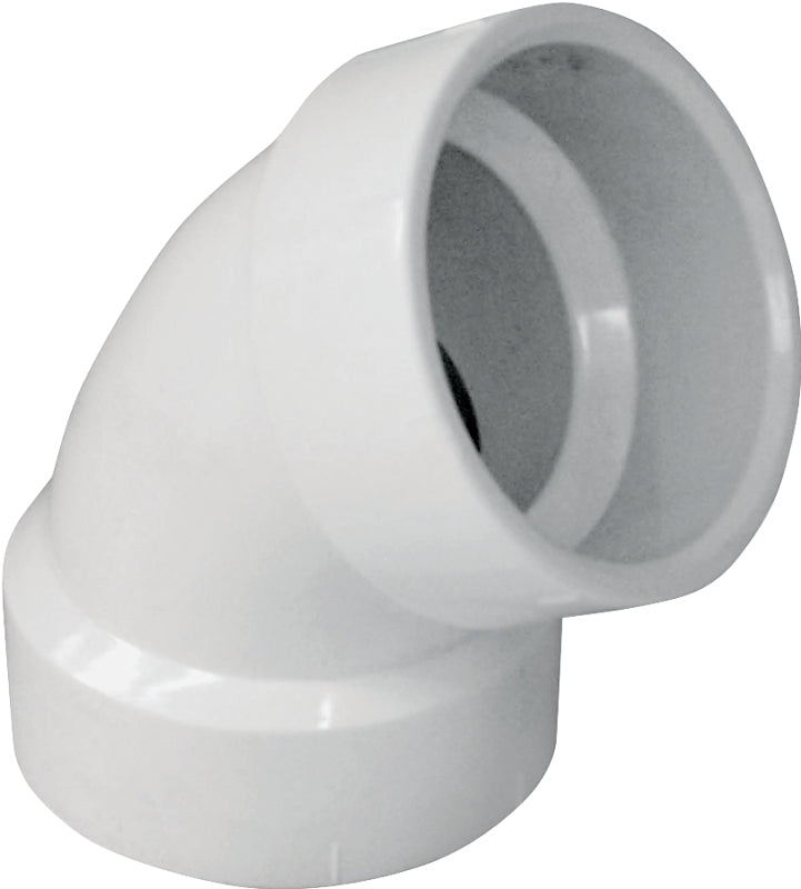 IPEX USA LLC-CANPLAS Canplas 192601 Pipe Elbow, 1-1/2 in, Hub, 60 deg Angle, PVC, White PLUMBING, HEATING & VENTILATION IPEX USA LLC-CANPLAS