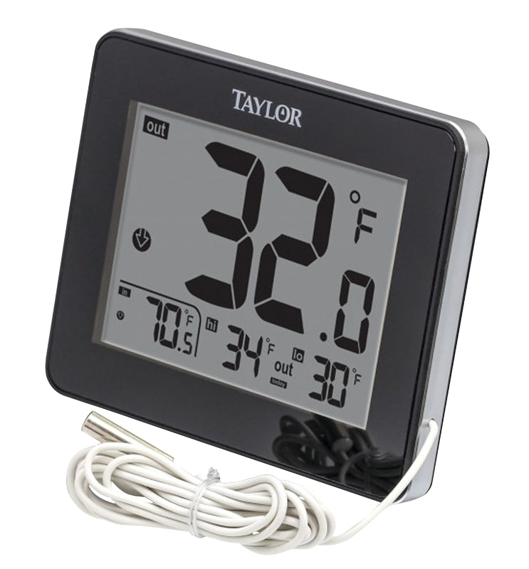 TAYLOR Taylor 1710 Thermometer, 2.94 in W x 2.13 in H Display, Plastic Casing