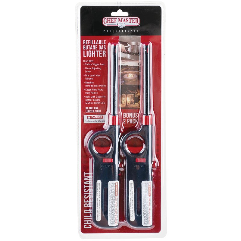 MR BAR-B-Q PRODUCTS Chef Master 11006 Refillable Lighter, Lever Handle OUTDOOR LIVING & POWER EQUIPMENT MR BAR-B-Q PRODUCTS