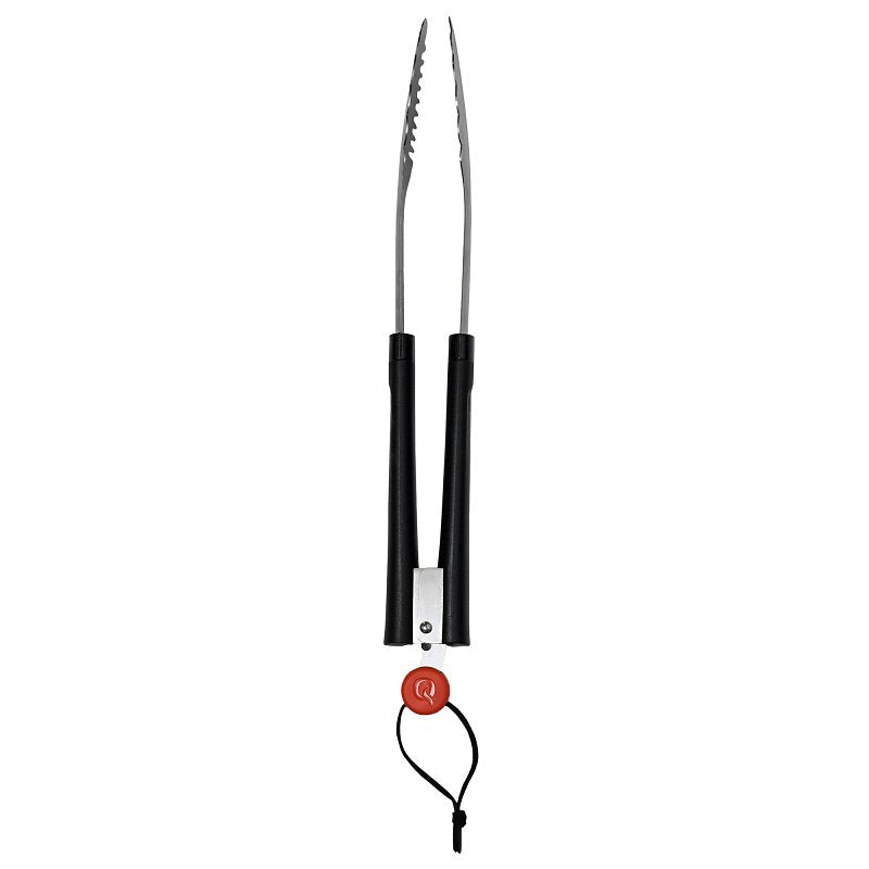 MR BAR-B-Q PRODUCTS Mr. BAR-B-Q 20152Y Locking Tongs, Stainless Steel Blade, Stainless Steel, Plastic Handle, Round Handle