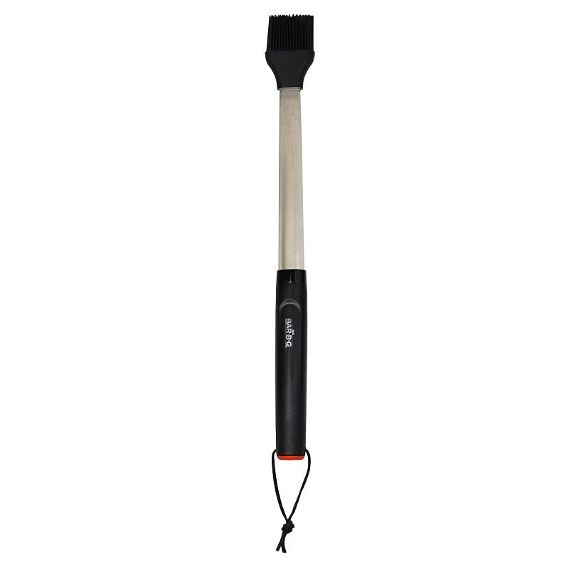 MR BAR-B-Q PRODUCTS Mr. BAR-B-Q 20153Y Basting Brush, Silicone Bristle, Plastic Handle, Round Handle