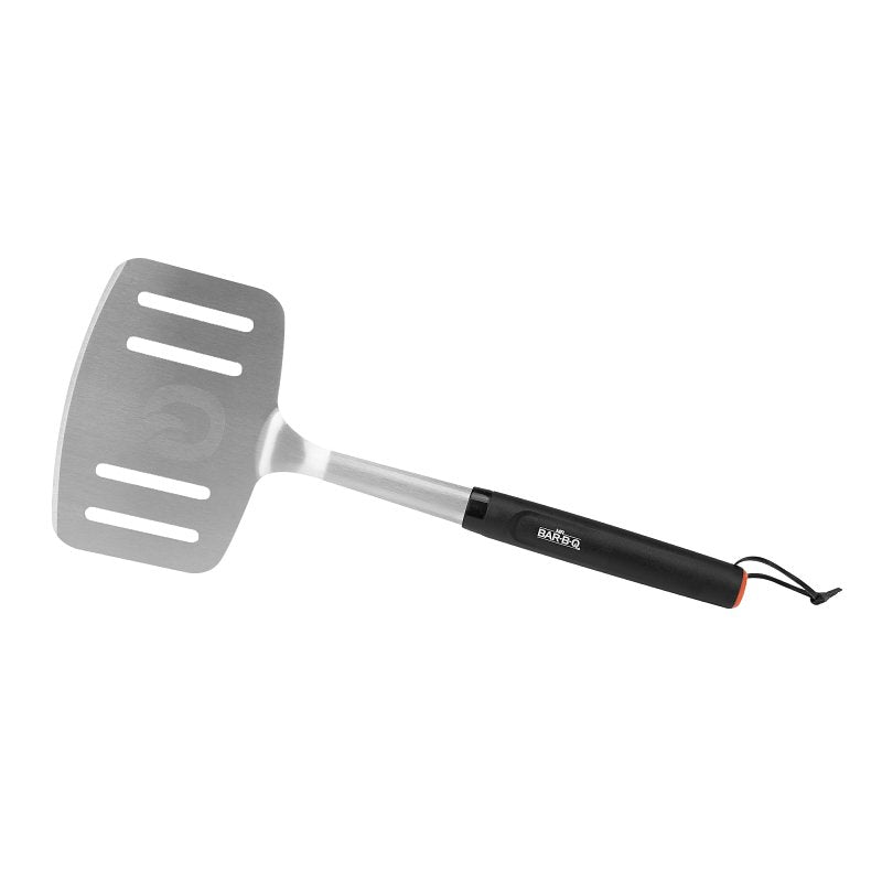 MR BAR-B-Q PRODUCTS Mr. BAR-B-Q 20155Y Oversized Spatula, Stainless Steel, Plastic Handle, Round Handle