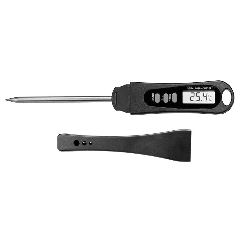 MR BAR-B-Q PRODUCTS Mr. BAR-B-Q 40173Y Digital Meat Thermometer, LCD Display, Black