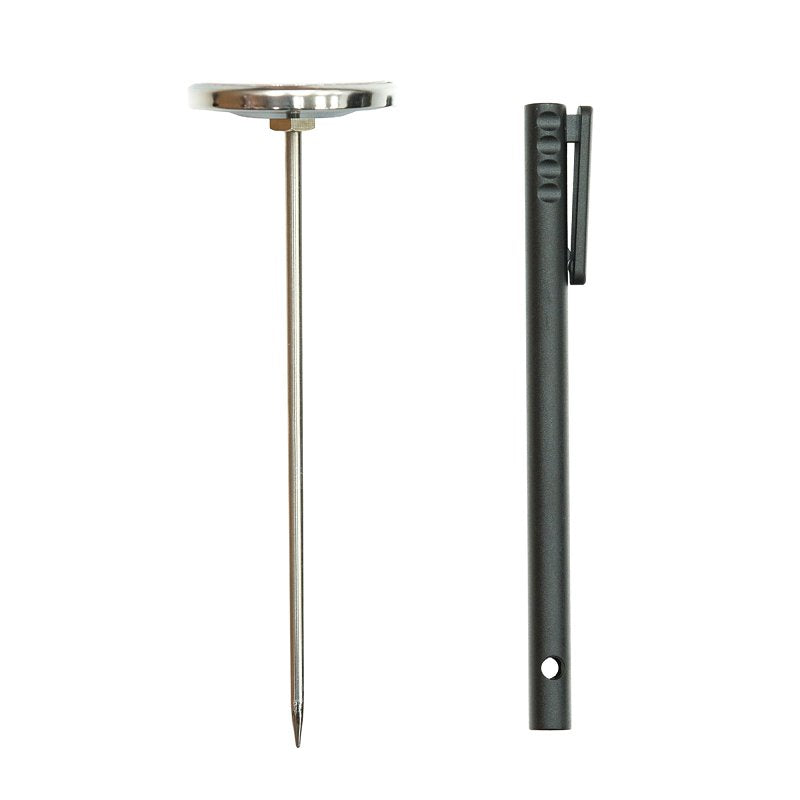 MR BAR-B-Q PRODUCTS Mr. BAR-B-Q 40293Y Meat Thermometer, 0 to 220 deg F, Analog Display, 2-3/4 in L Probe, Silver