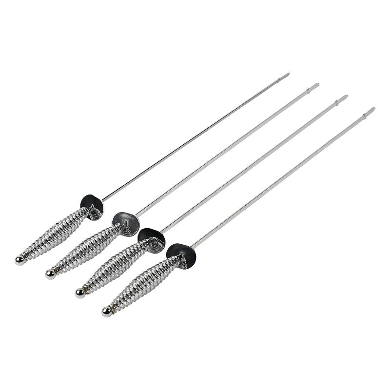 MR BAR-B-Q PRODUCTS Mr. BAR-B-Q 40331Y Spiral Skewer, 17 in OAL, Steel Head, Cool Touch, Easy Grip Handle
