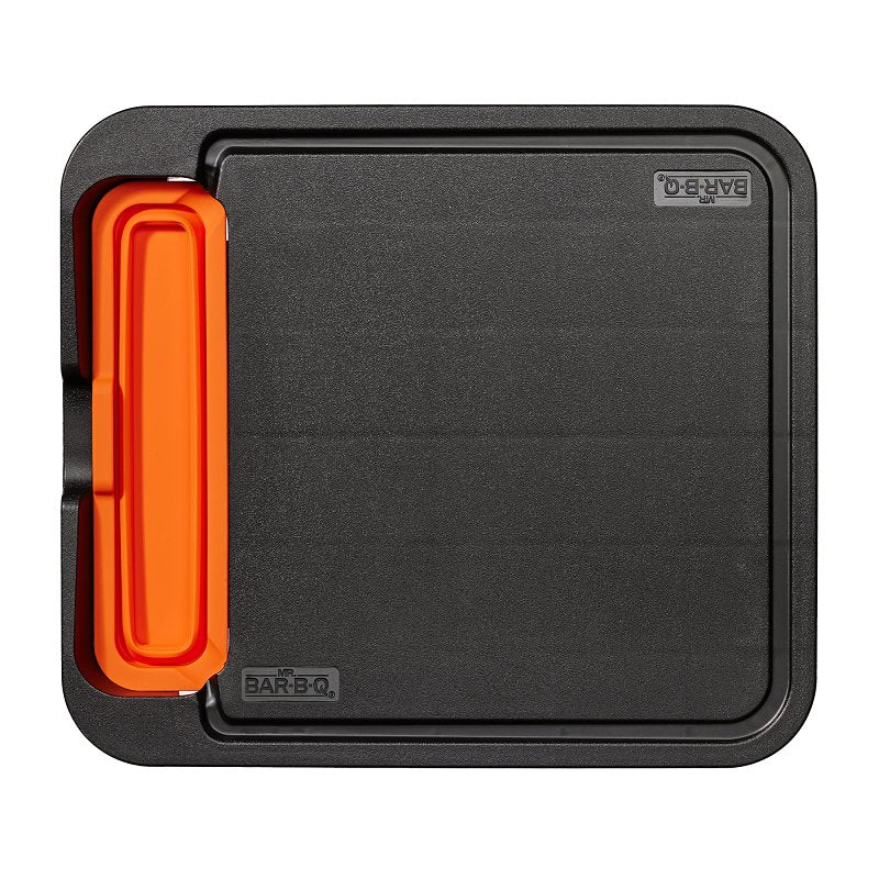 MR BAR-B-Q PRODUCTS Mr. BAR-B-Q 40370Y Grill Side Cutting Board with Removable Tray, Silicone OUTDOOR LIVING & POWER EQUIPMENT MR BAR-B-Q PRODUCTS