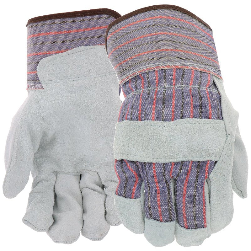 BOSS MFG Boss B71162-L Gloves, L, 8 to 8-3/8 in L, Wing Thumb, Safety, Cotton, Blue
