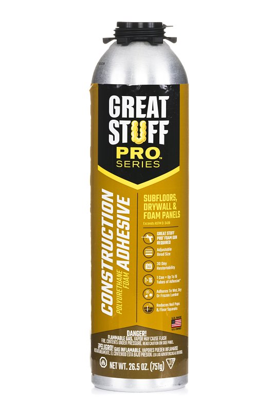 GREAT STUFF Great Stuff 343087 Adhesive, Cream, 26.5 oz