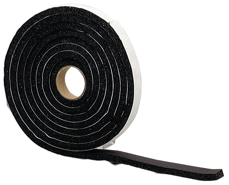 M-D M-D 06635 Premium Weatherstrip Tape, 3/4 in W, 10 ft L, Rubber, Black