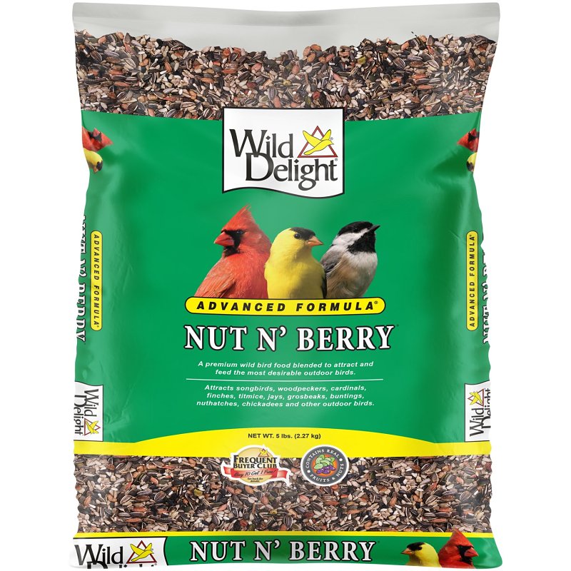 WILD DELIGHT Wild Delight 366050 Bird Food, Berry, Nut Flavor, 5 lb Bag HARDWARE & FARM SUPPLIES WILD DELIGHT