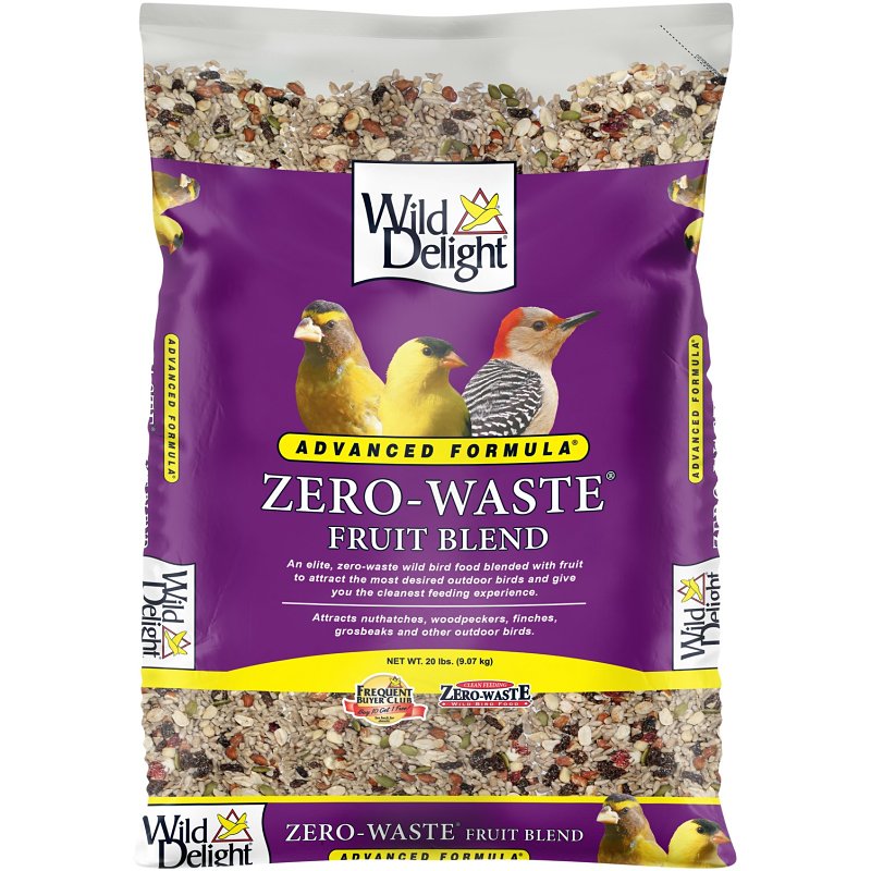 WILD DELIGHT Wild Delight 360200 Blended Bird Food, Zero-Waste, Fruit Flavor, 20 lb Bag HARDWARE & FARM SUPPLIES WILD DELIGHT