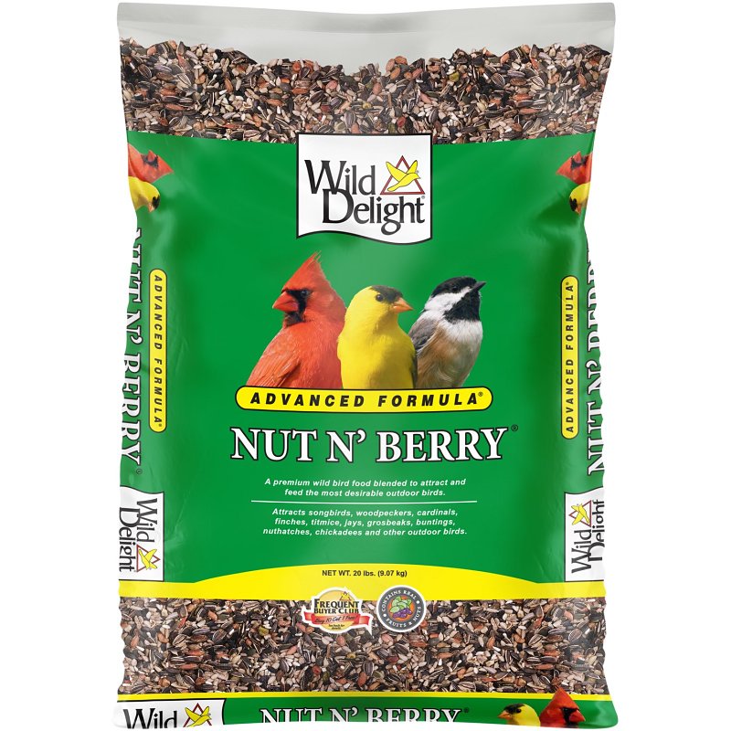 WILD DELIGHT Wild Delight Nut N��� Berry 366200 Wild Bird Food, Dry, Natural Flavor, 20 lb Bag HARDWARE & FARM SUPPLIES WILD DELIGHT