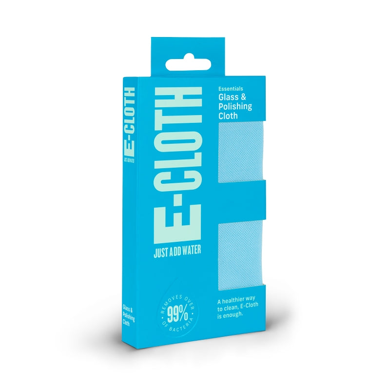E-CLOTH INC e-cloth 10603AB Polishing Cloth, 16 in L, 20 in W, Polyamide/Polyester, Alaskan Blue CLEANING & JANITORIAL SUPPLIES E-CLOTH INC