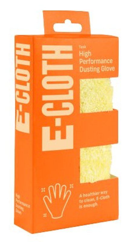 E-CLOTH INC e-cloth 10652 Dusting Gloves, One-Size, 10 in L, Polyamide/Polyester, Yellow CLEANING & JANITORIAL SUPPLIES E-CLOTH INC