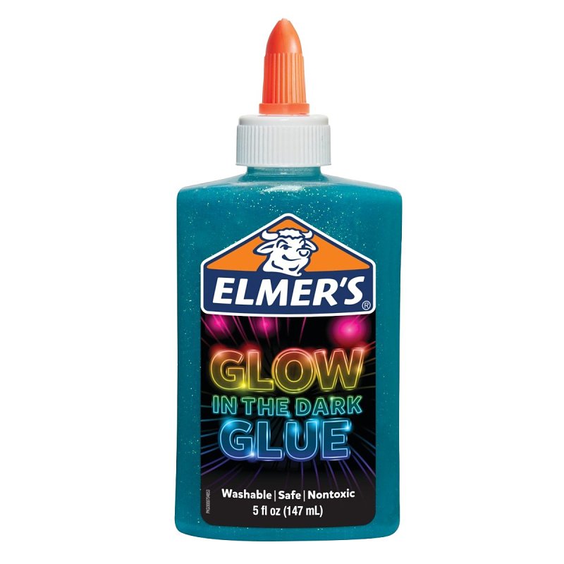 ELMER'S Elmers 2034490 Glow-In-The Dark Glue, Blue, 5 oz Bottle