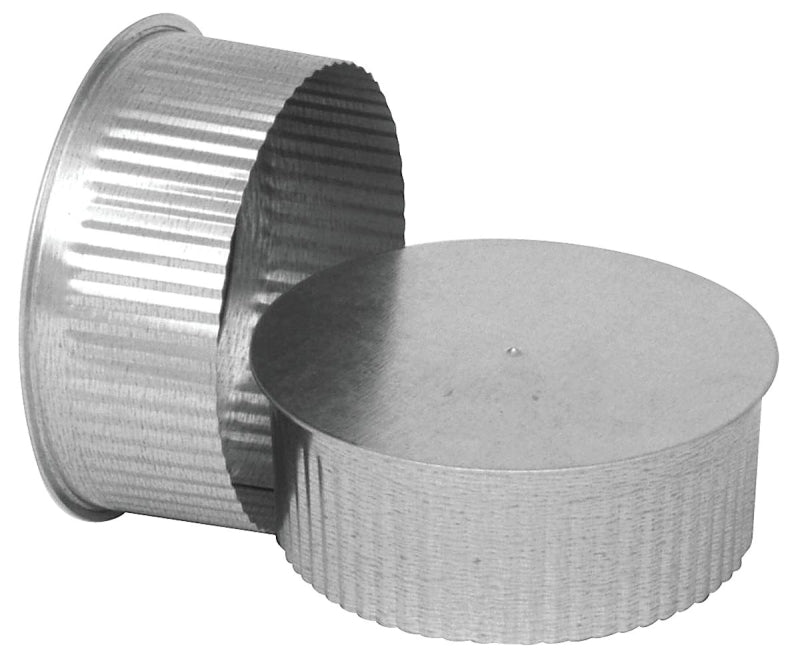 IMPERIAL Imperial GV0734 Round End Cap, 5 in Connection, Galvanized PLUMBING, HEATING & VENTILATION IMPERIAL