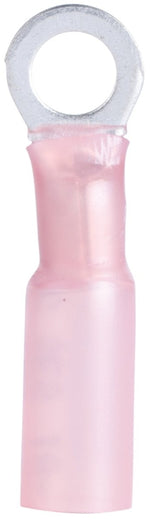 GB Gardner Bender Xtreme AMT-100 Ring Terminal, 600 V, 22 to 18 AWG Wire, #8 to 10 Stud, Nylon Insulation, Red