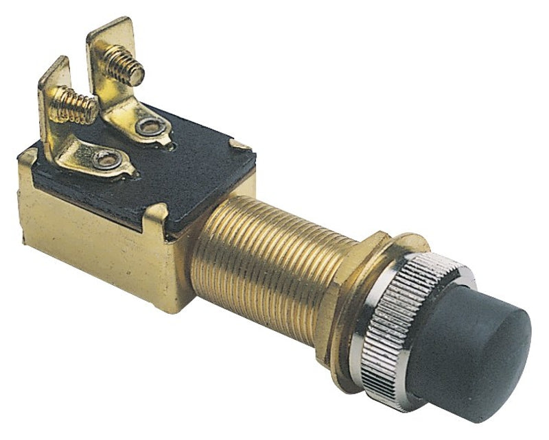 CALTERM Calterm 45110 Starter Switch, 15 A, 12 VDC, SPST, Screw Terminal, Brass Housing Material, Black/Brown AUTOMOTIVE CALTERM
