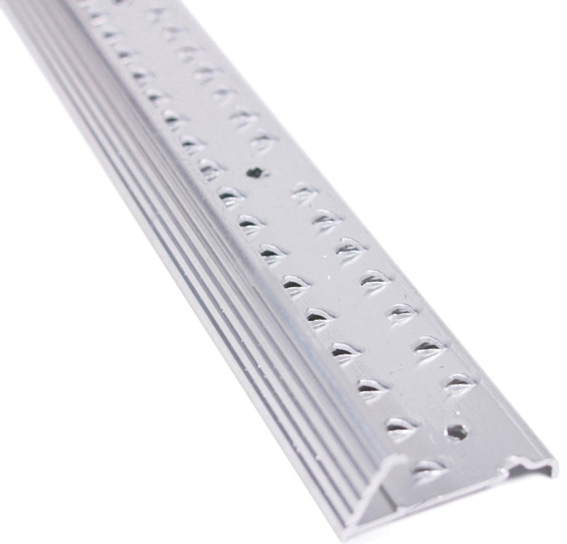 M-D M-D 78139 Carpet Gripper, 72 in L, 1-3/8 in W, Fluted Surface, Aluminum, Silver