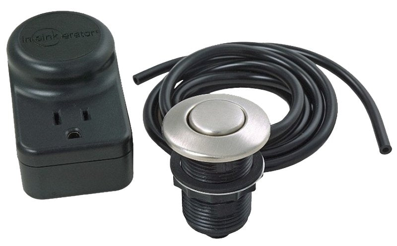 INSINKERATOR InSinkErator 76696A-ISE Disposer Control Switch, Satin Nickel, Dual Outlet Switch, 120 V