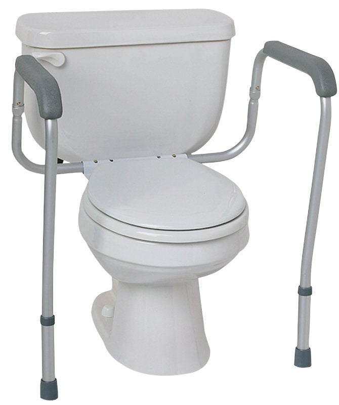 MEDLINE Medline MDS86100RF Toilet Safety Rail, 250 lb, Aluminum, For: Universal Commode