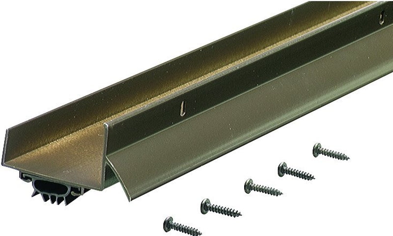 M-D M-D 06197 Door Bottom with Drip Cap, 36 in L, 1-3/4 in W, 1-5/8 in H, Aluminum, Bronze HARDWARE & FARM SUPPLIES M-D