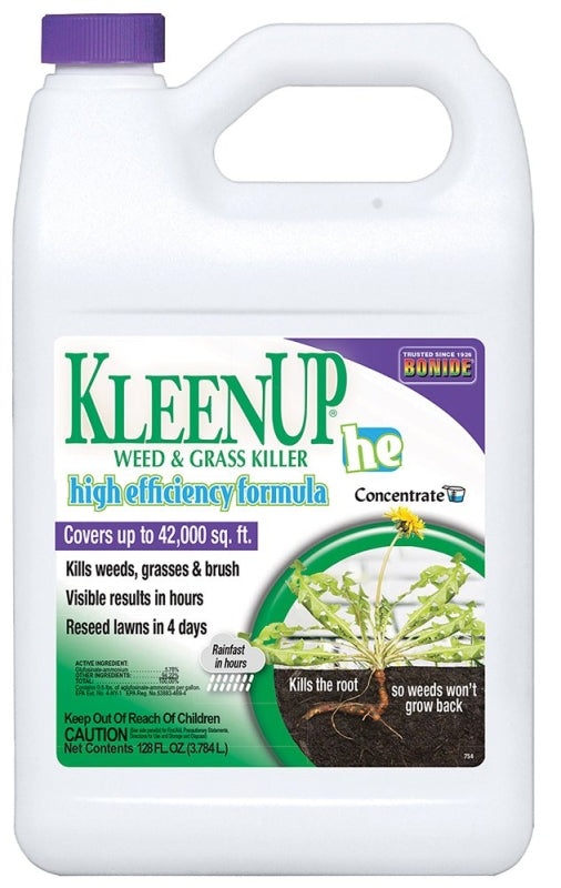 BONIDE Bonide KleenUp he 754 Weed and Grass Killer Concentrate, Liquid, Amber/Light Brown, 1 gal LAWN & GARDEN BONIDE