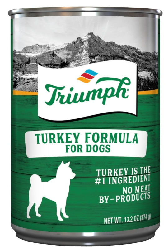 TRIUMPH Triumph 6600201 Dog Food, Turkey Flavor, 14 oz Can