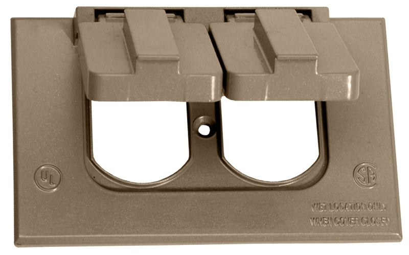 TEDDICO/BWF BWF 4181AB-1 Cover, 4-1/2 in L, 2-3/4 in W, 1-Gang, Metal, Bronze, Powder-Coated, 12/CD ELECTRICAL TEDDICO/BWF